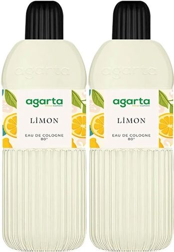 Kolonya 400 ML Limon 80 Derece Pet Şişe (2 Li Set)
