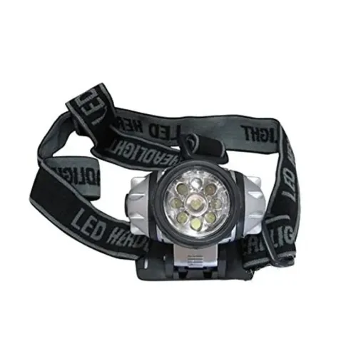 Kompakt Taşınabilir 9 Led'li Kafa Lambası 40 Saat