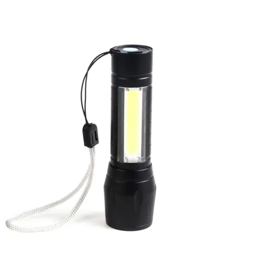 Kompakt Taşınabilir Xpe Cob Led Mini El Feneri 9-10 Cm