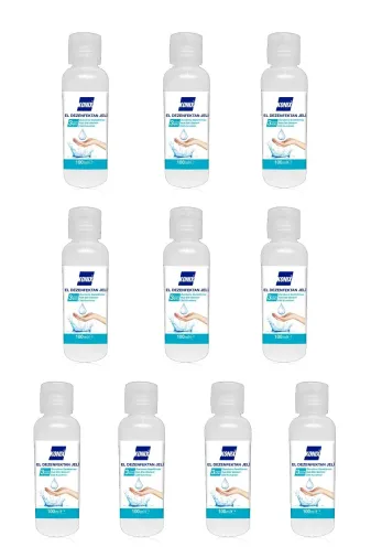 Konix 2581999258999 Virüslere Karşı Etkili El Dezenfektan Jel 100 Ml 10 Adet