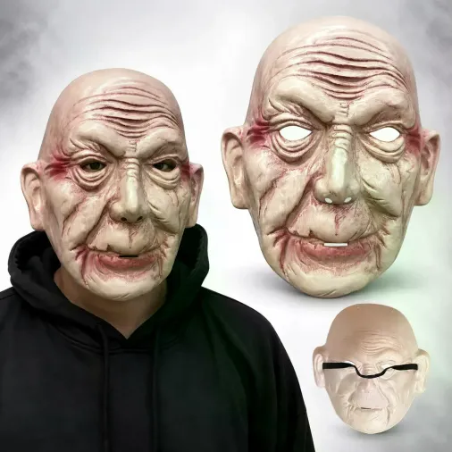 Korkunç Yaşlı Adam Gerçekçi İhtiyar Maske