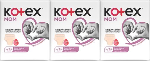 Kotex Mom Lohusa Külodu - Külot Bez L - Large - Büyük / XL - Extra Large - 24 Lü Set (3PK*8)