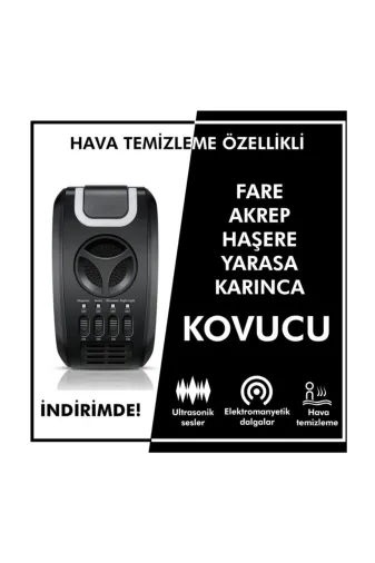 KOVMATİK KOVMATİK160 Hava Temizleme Özellikli Ultrasonik Fare | Haşere Kovucu