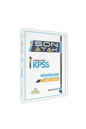 KPSSVatSonAtak4050 2025 İnformal Yayınları Kpss Vatandaşlık Son Atak Soru-Cevap Pratik Bilgi Cep Boy Kitabı