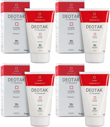 Krem Deodorant Unisex 35ML Classic (Normal Cilt) (4 Lü Set)