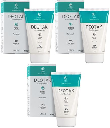 Krem Deodorant Unisex 35ML Fresh (Mentol) (3 Lü Set)