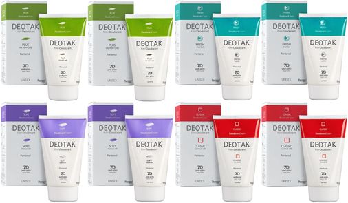 Krem Deodorant Unisex 35ML (Normal Cilt/Mentol/Hassas/Çay Ağacı Yağı) Karma (8 Li Set)