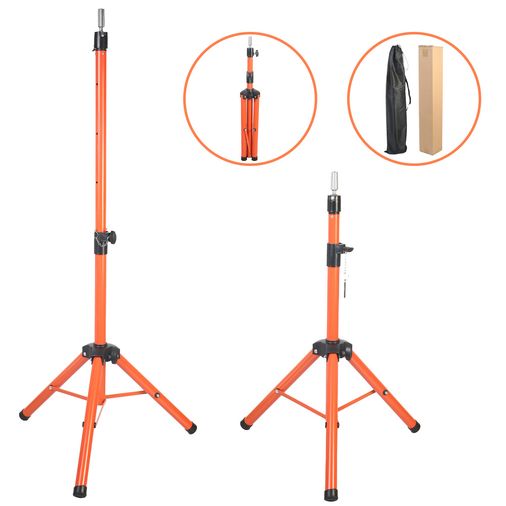 Kuaför Eğitim Mankeni İçin Metal Tripod / Tcu + Taşıma Çantası