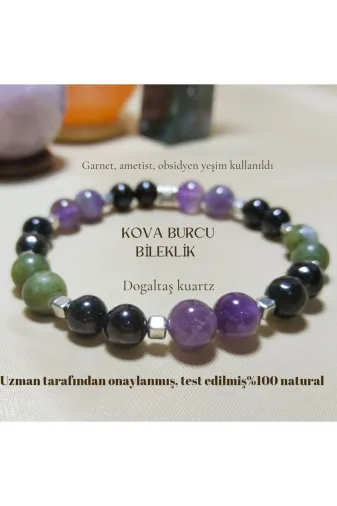 kuartz ak8888 Kova Burcu Sertifikalı Bileklik.