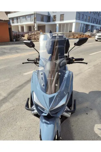 Küba Chia 125 Ön Cam 2023-2026 Model 55cm Şeffaf Renkli 4mm KISA