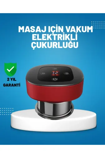 KÜÇÜK HAZİNE MEYTDUCZZZDSA32VAKUM Mey İthalat® Elektrikli Vakumlu Çukurluk Masaj Aleti Isıtmalı Ve Kırmızı Işıklı Terapi Seti