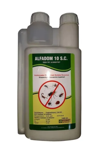 Kulsan İlaç TYC00544600559 Alfadom 10 Sc Konsantre Genel Haşere Böcek Ilacı 1 L Alfadom1000