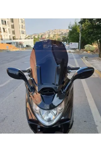 Kymco Xciting 500 İ Ön Cam 2008-2012 Model 62cm Siyah Renkli 4mm