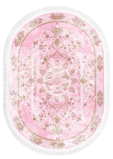 Latex Oval Kaymaz Taban Halı-BEST HLE11308.803-(150x230)
