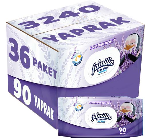 Lavanta Ferah Mendil 90 Yaprak 36 Li Set 3240 Yaprak