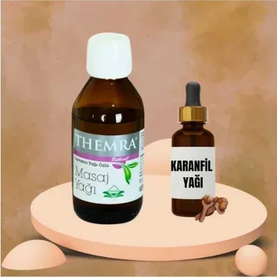 Lavanta Yağı Özlü Masaj Yağı 100 ml Karanfil Yağı 20 ml