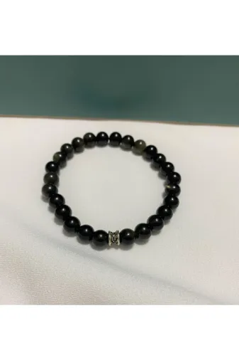 Lavinia Atelier YOB01 Yeşil Obsidyen Doğal Taş Bileklik