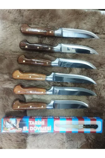 Lazoğlu Sürmene vy105 Sürmene Lazoğlu Mutfak Bıçak Ekmek Ve Sebze Bıçak 6 Lı Set Çelik