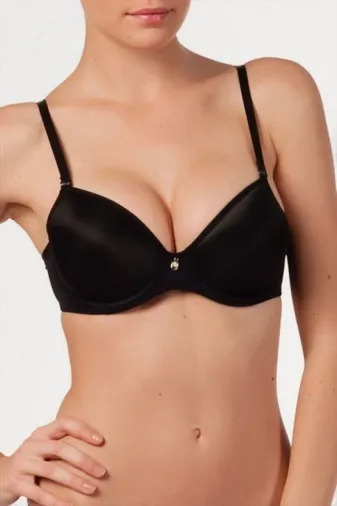 Le Jardin 3442-9700 Diana (Siyah) Desteksiz Dolgusuz Soft Cup Sütyen Yeni Sezon