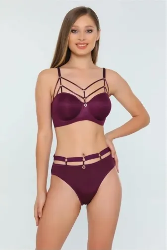 Le Jardin KB2096 Kadın Balenli Desteksiz Sütyen Külot Takımı 5045 - 1 Adet