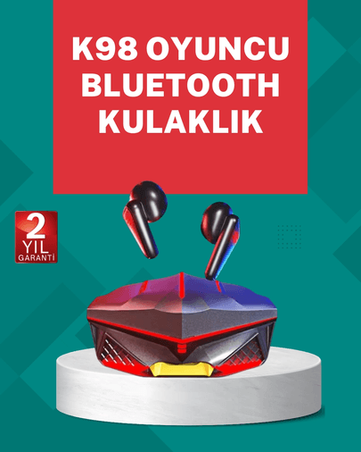Led Işıklı Kablosuz Kulaklık Ergonomik Tasarım