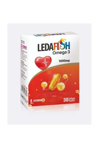 LedaPharma 8681438468406-4 Ledafish Omega 3 1000Mg 30 Softjel Kapsül 4 Kutu