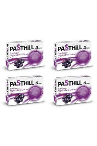 LedaPharma 8681438468475-4 Pasthill Sambucus Nigra & Beta Glukan 24 Drops 4 Kutu