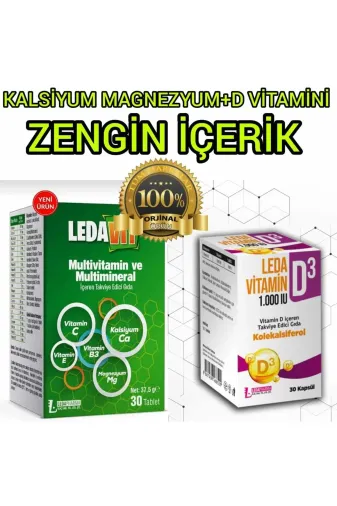 LedaPharma LTDV Leda Vitamin D3 Kp + Multivitamin 30 Tb