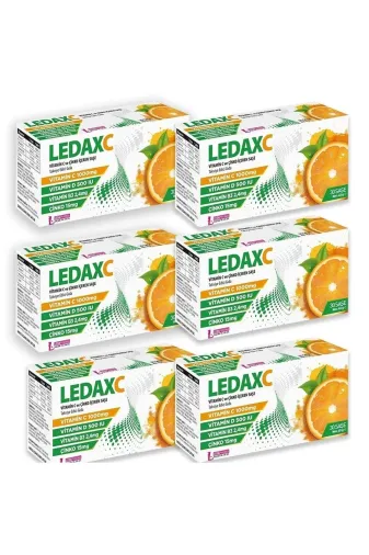 LedaPharma PARKFARMA1393 Ledaxc Vitamin C Ve Çinko Içeren 30 Saşe 6 Adet
