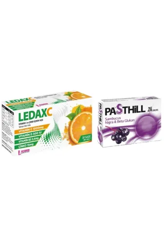 LedaPharma PARKFARMA840 Ledaxc Vitamin C Ve Çinko Içeren 30 Saşe+ Pasthill Sambucus Nigra
