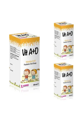 LedaPharma u-LDPHRM_LDVAD20_03 Ledavit Vit A D Vitamins A D Pediatric Oral Drops  20 Ml 3 Adet