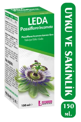 LedaPharma u-LDPHRM_PSSFLR150_01 Pasiflora Sıvı Takviye Edici Gıda Şurup 150 Ml