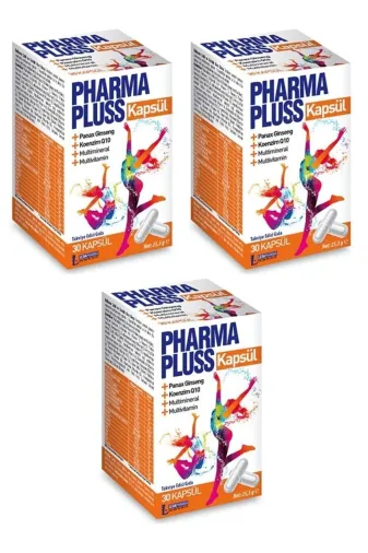 LedaPharma UgurluSepet00009 Pharma Pluss 30 Kapsül 3'lü Set (Pharmaton Muadili)