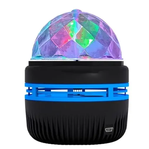 Ledx YQx-6888 Mini Usb'li 3 Watt Şarjlı Sihirli Rgb Led Disko Topu