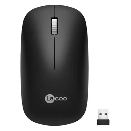 Lenovo Lecoo Ws214 2.4ghz Kablosuz 1200dpı Siyah Optik Mouse