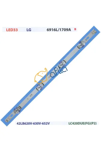 LG TV-KR30322 Lc420Due Fg P2, 42Lb620V, 6916L-1710A, 6916L-1956A, 6916L-1957A, 42Lb585V-620V Tv Led Çubuk ( B )