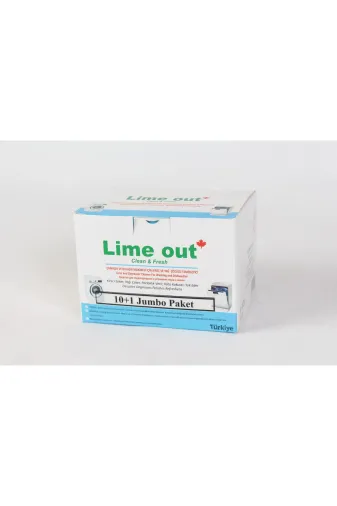 LİME OUT A1002 Lime Out, Çamaşır Ve Bulaşık Makinesi Kireç Ve Yağ Sökücü (Kutu 10 Adettir.)