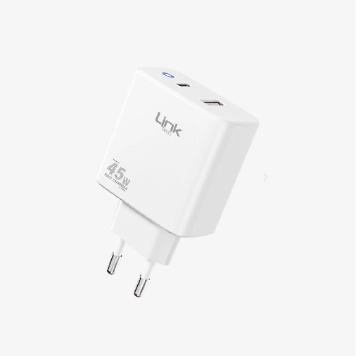 Linktech C215 45W Usb 3.0 + Type-C Pd Şarj Adaptörü