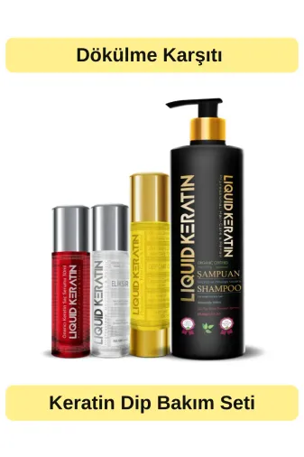 Liquid Keratin KRS9003-YHB Dökülme Karşıtı Keratin Bakım 4'lü Set