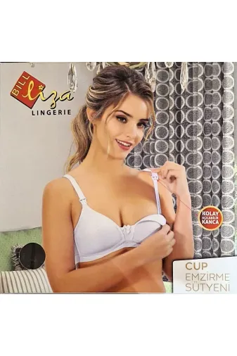 Liza 8898 Sünger Cup Balensiz  Emzirme Sütyeni Ten