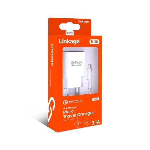 LKC-29v Linkage Lkc-29  Mikro Quick Charge 3.1A 18W 1Xusb 1Mt Seyahat Şarjı Cihazı