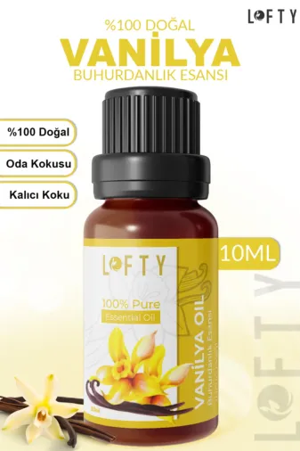 Lofty LoftyB10ML9 Vanilya Uçucu Yağ Buhurdanlık Esansı Oda Kokusu Uçucu Esansiyel Yağ Buhur Yağı 10Ml