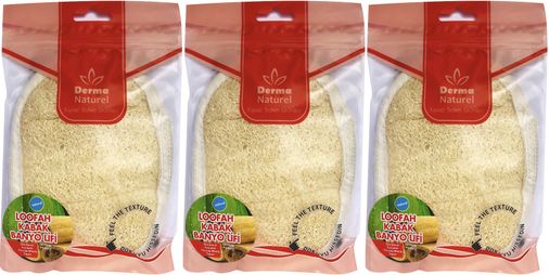 Loofah Kabak Banyo ve Yüz Lifi (15*24CM) MS-10 (3 Lü Set)