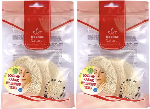 Loofah Yüz Temizleme (Sivilce ve Siyah Noklar için) Peeling MS-06 (2 Li Set)