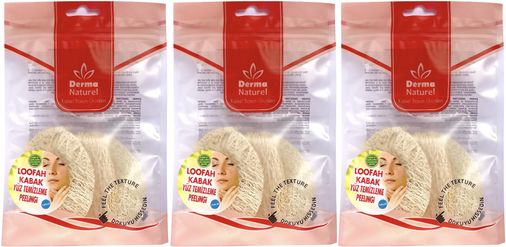 Loofah Yüz Temizleme (Sivilce ve Siyah Noklar için) Peeling MS-06 (3 Lü Set)