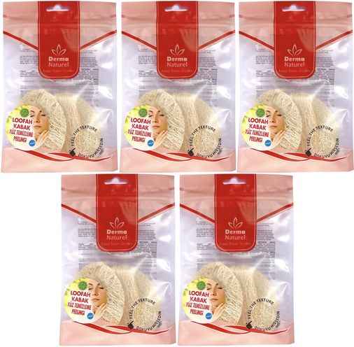 Loofah Yüz Temizleme (Sivilce ve Siyah Noklar için) Peeling MS-06 (5 Li Set)