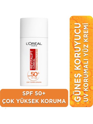 Loreal Paris lorealnus125 L'oréal Paris Revitalift Clinical Spf 50+ Günlük Yüksek Uv Korumalı Yüz Güneş Kremi 50Ml