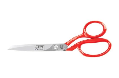 LTG Nova 76818757 3257-9 Tekstil / Yatık Konfeksiyon Makası No: 9 İnç / 22,86 Cm - Nikel Kaplama, Kırmızı Saplı, Mikro Tırtıllı