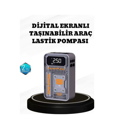 Luord Store 113470330 150 Psı Kablosuz Şarjlı Hava Pompası Led Ekranlı Ve Otomatik Kapanma Özellikli