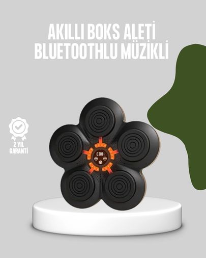 Luord Store TRİTHLTUCZZZMÜZİKBOXMAKİNESİ-BLNCCC Akıllı Müzikli Boks Makinesi Bluetooth Bağlantılı Işıklı Hedefli Fitness Aleti Çok Renkli